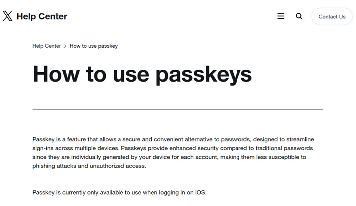 秦安苹果维修店铺分享iOS用户如何通过通行密钥(Passkey)登录 